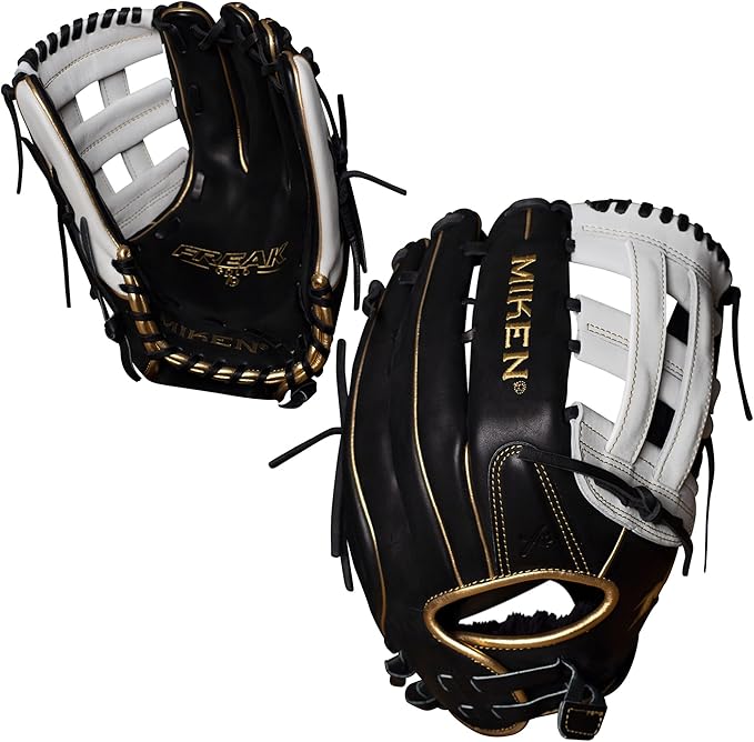 miken pro140-bwg 14 英寸 pro 系列 freak gold 慢投垒球手套